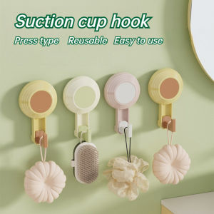 Acrylic Suction Cup Hook Powerful wall-mount Hanging Hook for Bathroom Kitchen Cabinet Reusable