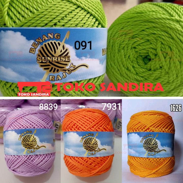 Benang Rajut poly sunrise/Benang Rajut polyester/Benang Rajut Murah/Benang Rajut Grosir/Benang rajut Berkualitas/Benang Rajut Bagus