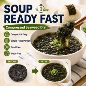 Compressed Seaweed Dried Seaweed Fresh Individual Packaging Seaweed Snacks 5g Mini Pack Seaweed Sheets Convenient Ready to Eat Snack Light Crispy Food Travel Office