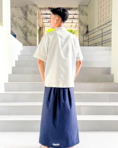 Pohara x An-najah Sarung traveling Dewasa  Simpel Bahan Parasut Premium Korea Kekinian Glossy Navy