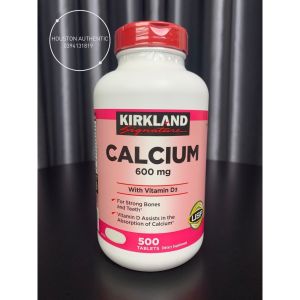 [ ĐỦ BILL STORE + AIR] Viên uống Canxi Kirkland Calcium 600mg + D3 500 viên _ Live mua hàng tại Mỹ