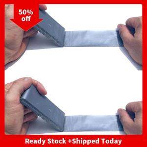 🔥🔥🔥pheebss 2 Packs Travel Size Silvery Black Tape - Pocket-Sized Flat Thin Mini Reels For Outdoor Repairs And Emergency Crafts