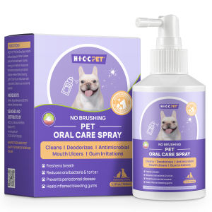 HICC PET Pet Oral Care Spray Dog Gingivitis Treatment Fight Bad Breath Caused by Plaque and Gum Redness 150ml