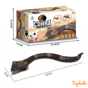 Đồ chơi rắn hổ mang điều khiển từ xa và rắn sữa cảm biến hồng ngoại chuyển động tự tránh vật cản