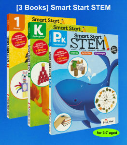 3 Books/Set Evan Moor Smart Start STEM English Enlightenment Textbook Workbook Exercise Early Education Full Color Age 3-7