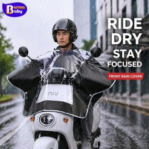 BERMA BABY Motorcycle Front Rain Cover Waterproof Dashboard Sunshade Handlebar Protector Scooter Cover