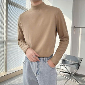 Áo Nam Tay Dài Cổ Cao Dáng Ôm Giữ Nhiệt Chống Gió Thoải Mái Mềm Mịn Phối Đồ Thời Trang Đi Làm Đi Học Đi Chơi Thu Đông Sang Trọng