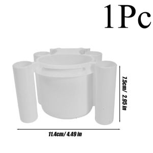 No Punching PP Plastic Toothbrush Toothpaste Holder Bathroom Drain Hole Design Space Saving Toiletries Storage Rack