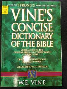 PCBS Vines Concise Dictionary Of The Bible ( Clear Easy To Read Typeface) W.E. VINE
