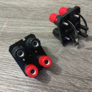Terminal Speaker Box Amplifer 4 Pin Binding Post Biding Pos Tapal Kuda Konektor Amplifier ke Speaker