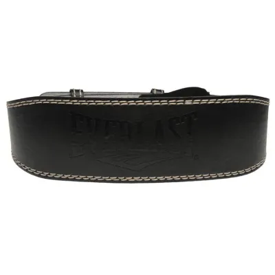 Everlast ® Padded Top Grain Top Grade Genuine Leather Weightlifting Weight Lifting Fitness Training Exercise Belt