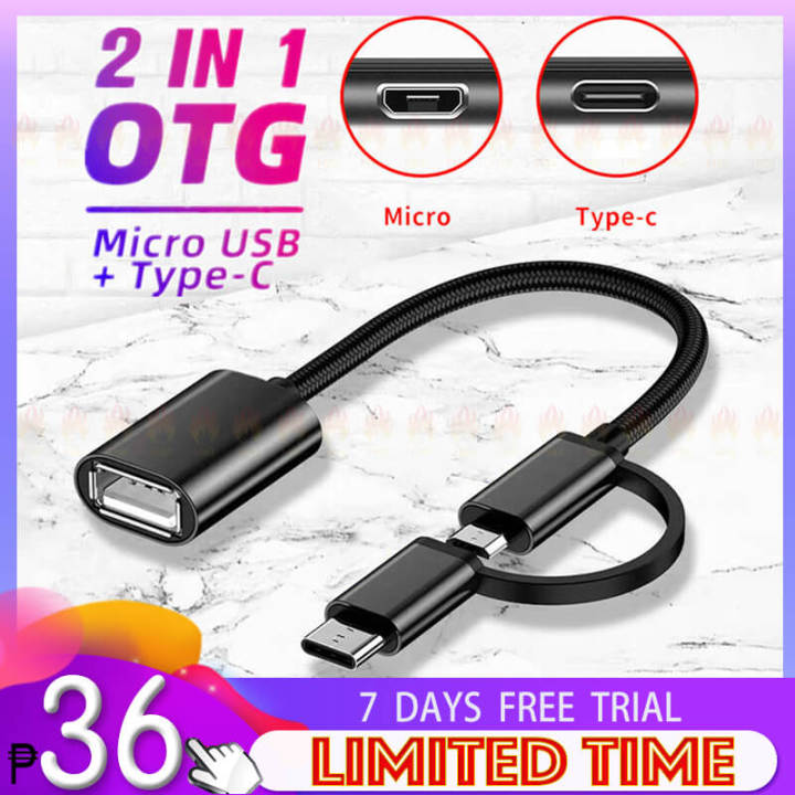 OTG Cable, Adapter Cable Micro-USB Data Transmission 1 to 4 Type-c to USB  Converter Cable for Mobile Phone Laptop