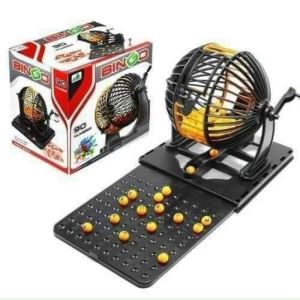 Bộ Đồ Chơi Lô Tô Loto Bingo Lotto 90 số có 24 - 48 lá Và Lồng Quay Xổ Số cho bé loại to