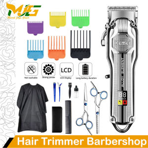 Paket Alat Cukur Rambut Kemei KM-517 New Hair Clipper Mesin Pangkas dan Potong Rambut Cas