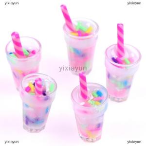 [COD] yixiayun 5Pcs 1:12 Dollhouse Miniature Cream Drinks Bottles Model Dolls Kitchen Food