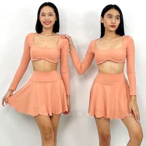 IVONNE SERIES LONG SLEEVE With Cup Bra + SKORT OLAHRAGA WANITA (dijual terpisah)