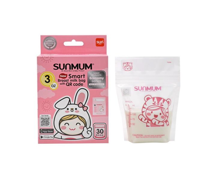 Túi Trữ Sữa Sunmum Thái Lan 100ml - Hộp 30 túi
