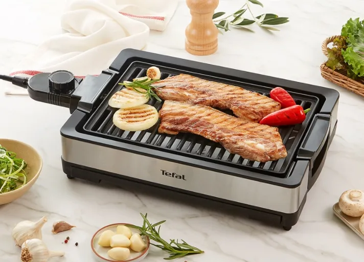 Tefal Smokeless Compact Grill TG300DKR Lazada Singapore