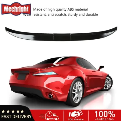 Mechright Aramox 3 ชิ้น GLOSS สีดำปรับ Tailgate สปอยเลอร์ปีกด้านหลังสปอยเลอร์สำหรับรถเก๋ง