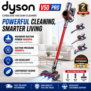 ✨Ship within 24 hours + Free Shipping ✨2025 V50 HYPER Cordless Vacuum Wireless Handheld Vacuum High Suction Power 99.99% Filtration LED Display Headlight Vacuum With Dust Mite Head