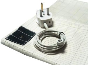 Grounding Sheet with Grounding Cord - 90*230 CM Organic Cotton and Silver Fiber Earthing Sheet Improve Sleep