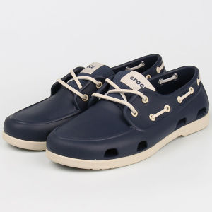 Giày dép crocs chuẩn xịn chống hôi chân đi mưa lội nước đi biển Beachline Boat cho nam màu xanh Navy. Dòng giày đi mưa huyền thoại chưa bao giờ lỗi mốt
