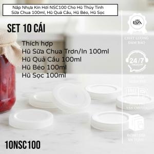 Bộ 6 Hũ Thuỷ Tinh Đựng Sữa Chua In Hình Ngẫu Nhiên Cute 100ML