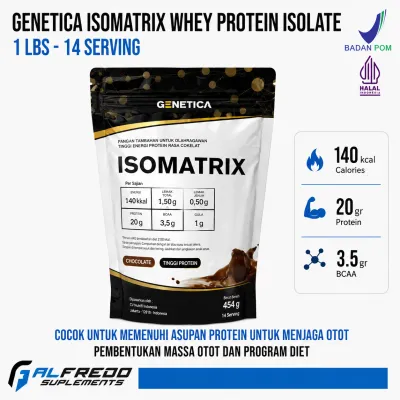 Genetica Isomatrix 1 Lbs Whey Protein Isolate Iso Matrix 14 Serving