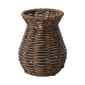 Minimalists Decorative Vase in Rattan Look Rattan Vase for Wedding and Event Centerpieces VaseFlower Arrangement