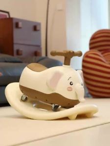 Peanut Cart 1 One 3 Year-Old Baby Swing car Childrens Scooter Babys First Birthday Gift Anti-Rollover Toy Car Seated Slippery Roller Coaster Scooter Childrens Day Gift