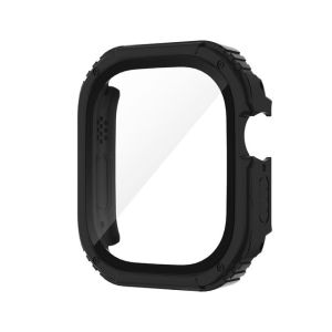 Watch Cover Hard PC Protective Cover for Apple iWatch Ultra 2 9 8 7 6 SE 5 4 Tempered Glass For Apple Watch 49MM 41MM 45MM 40MM 44MM