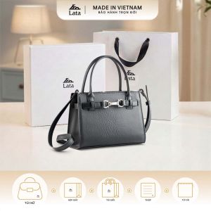 Bộ hộp quà trắng LATA (Túi xách nữ LATA TX31 + Hộp quà HQ2T + Túi giấy TG2T + Túi rút BVR3838 + Thiệp cảm ơn BT1)