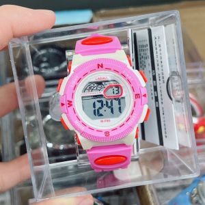 LASIKA นาฬิกาแฟชั่น สำหรับเด็ก แบรนด์แท้ กันน้ำได้ 100% ระบบ ดิจิตอล สายนาฬิกา ยางเรซิน ขนาด 38 มม