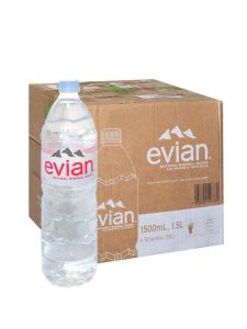 Thùng 12 chai nước khoáng thiên nhiên Evian 1.5L (1.5L x 12 chai)