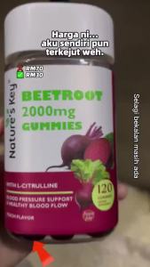 Natures Key Beot Gummies Circulation Support Sugar-Free Blood Support Supplement 60 Gummies