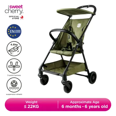 Sweet Cherry Ultra-Lightweight Compact Fold Toddler Stroller U1108 Vivo Stroller