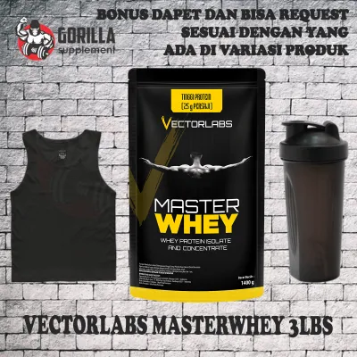 vectorlabs Master Whey 3lbs Matcha Special Edition Materwhey Vector Labs Whey Protein Halal MUI