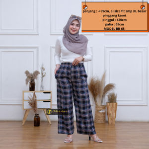 Celana Kulot Hommy Wanita Rayon Motif