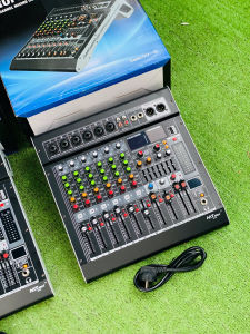 Mixer MC6 Âm Thanh Chuyên Nghiệp – 6 Kênh Bluetooth 5.0 Cổng USB 48V – Thu Âm DJ Karaoke Sân Khấu – 99 Hiệu Ứng Vang DSP – Dùng Cho Loa Kéo Máy Tính Amply Cũ