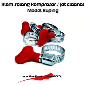 Klem kuping klem selang 1/4" 5/16" 3/8" 1/2" sampai 5/8" Klem Selang kompressor