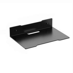 GAOSU Black Router Shelf Carbon Steel Wall-Mounted Camera Mounting Bracket Universal Large Capacity Projector Support for Home