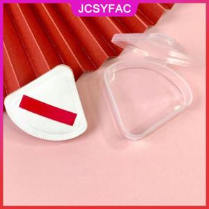 JCSYFAC Túi đựng mỹ phẩm Xốp trong suốt hình tam giác cầm tay Hộp đựng đồ trang điểm