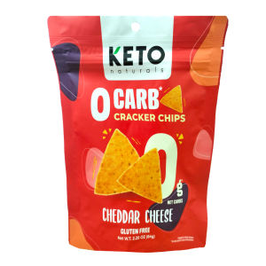 แครกเกอร์คีโต แครกเกอร์สุขภาพ ไม่มีน้ำตาล ไม่มีคาร์บ รสเชดดาร์ชีส