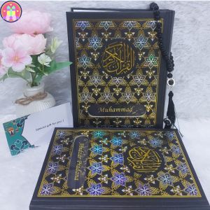 Al-Quran Custom Nama Eksklusif Emboss Hologram Free Tasbih Premium/ Free Custom Nama Cover