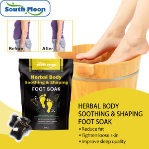 South Moon Herbal Soothing and Shaping Foot Bath Bag Slimming and Shaping Thin Thighs Big Belly Foot Bath and Soaking Foot Bag Herbal Soothing Shaping Foot Bath Pack Foot Cleansing Soak Gel Beads Foot Bath Capsule Relieve Fatigue Swelling Care