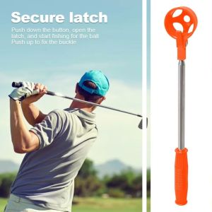 GUAIB Extendable Telescopic Golf Ball Retriever Automatic Locking 8 Sections Portable Golf Ball Picker Comfortable Grip Rounded Head Golf Ball Pick Up Tool Golf Outdoor Sport