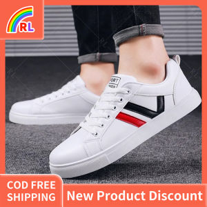 Korean Fashion casual shoes men shoes rubber sneakers Low cut white shoes for men Anti slip sports shoes