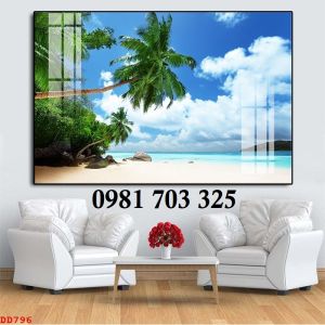 Tranh gạch 3D cảnh biển trang trí
