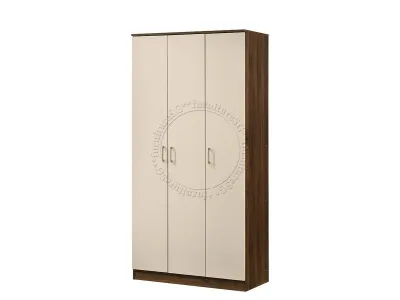 3 Feet 3 Door Wardrobe (Two Tone Color)