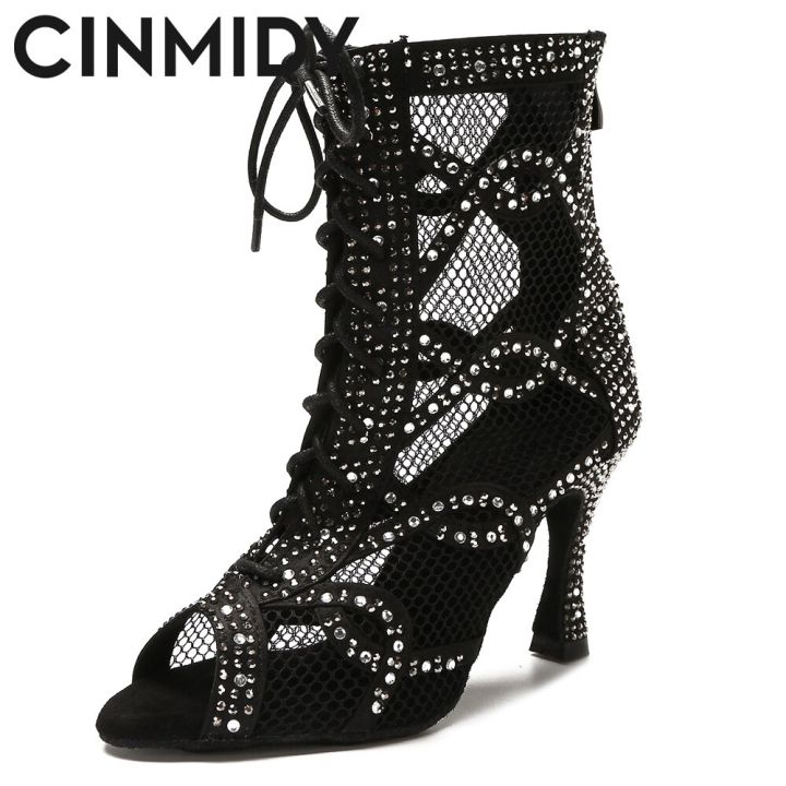 CINMIDY Dance Boots Belly Dance /Pole Dance Shoes Women Latin Dance ...